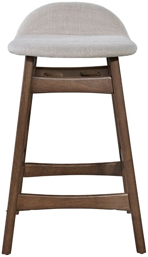 Liberty Furniture Space Savers Light Tan/Satin Walnut 24" Counter Chair-2