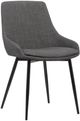 Armen Living Mia Black/Charcoal Dining Side Chair-0