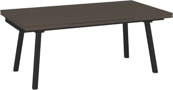 Amisco Customizable Lewis White Oak Veneer Dining Table with Extension-0