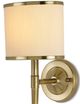 Currey & Company Primo Brass/Cream Wall Sconce-1