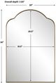 Uttermost® Sidney Brushed Brass Arch Mirror-2