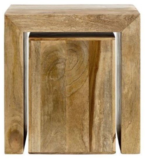 Jaipur Furniture Dakota Light Brown Nesting Table-0
