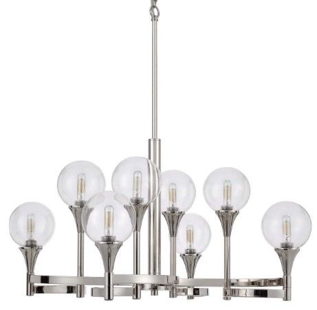 Cal® Lighting & Accessories Milbank Chrome Chandelier-0