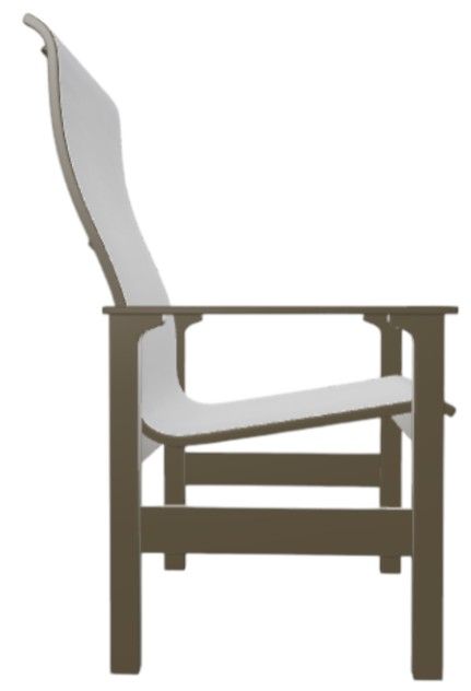 Telescope Casual Leeward Abalone/Beachwood Fabric/Polymer Outdoor MGP Sling Arm Chair-2