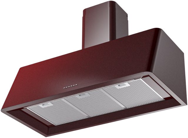Ilve® Nostalgie II Series 40" Burgundy Wall Mounted Range Hood-1