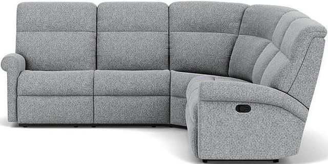 Flexsteel® Davis Silver Tweed Reclining Sectional-3