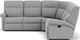 Flexsteel® Davis Silver Tweed Reclining Sectional-3