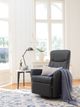 Fjords® Relax Oslo Black Large Dual Motion Swivel Recliner-1