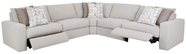 Franklin™ Toronto 5-Piece Meade Linen L-Shape Power Reclining Sectional-1