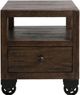 International Furniture Direct Oslo Black End Table-2