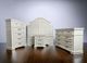 Million Dollar Rustic Freedom 4-Piece Frosted White Queen Panel Bedroom Set-0