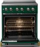 Viking® 5 Series 30" Ivy Pro Style Electric Range with Brushed Brass Trim-1