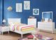 Furniture of America® Lennart II White Eastern King Panel Bed-2