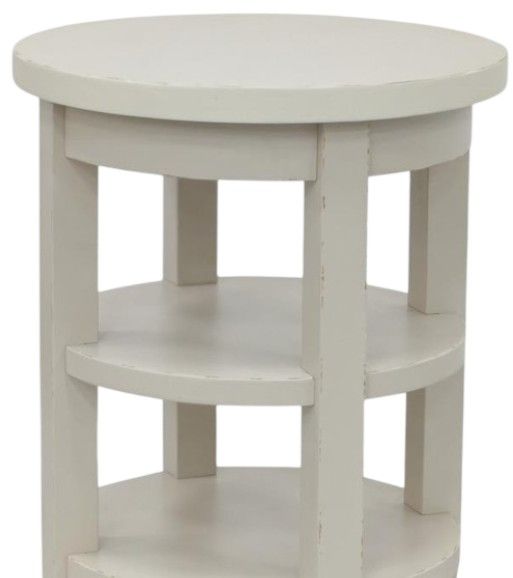 Legacy Classic Reflections Cashmere Round Chairside Table-1