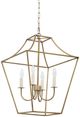 Renwil® Versailles Antique Brushed Brass Pendant Light-2