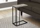 Monarch Specialties Inc. Taupe Reclaimed Wood Black Metal Accent Table-2