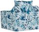 New Classic® Home Furnishings Sylvie Blue/White Swivel Chair-5