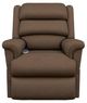 La-Z-Boy® Astor Platinum Chestnut Power Lift Recliner with Headrest and Lumbar-1