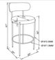 Coaster® Viola 2-Piece Black/Gray Bar Stool Set-2
