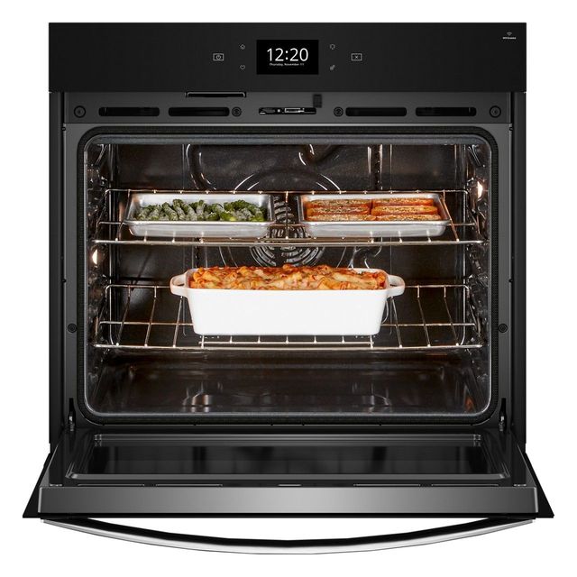 Whirlpool® 30" PrintShield™ Black Stainless Steel Single Electric Wall Oven-4
