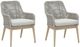 Signature Design by Ashley® Seton Creek 2-Piece Gray Aluminum/Resin Outdoor Dining Arm Chair-0