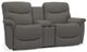 La-Z-Boy® James Charcoal Reclining Loveseat with Console-0