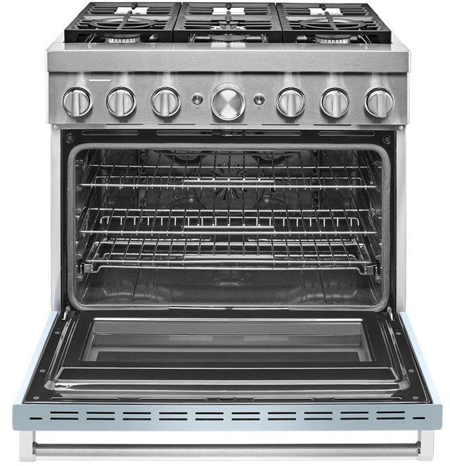 KitchenAid® 36" Misty Blue Pro Style Dual Fuel Range-1