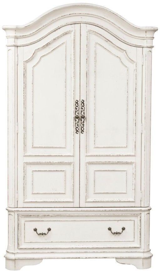 Liberty Furniture Magnolia Manor Antique White Armoire-2