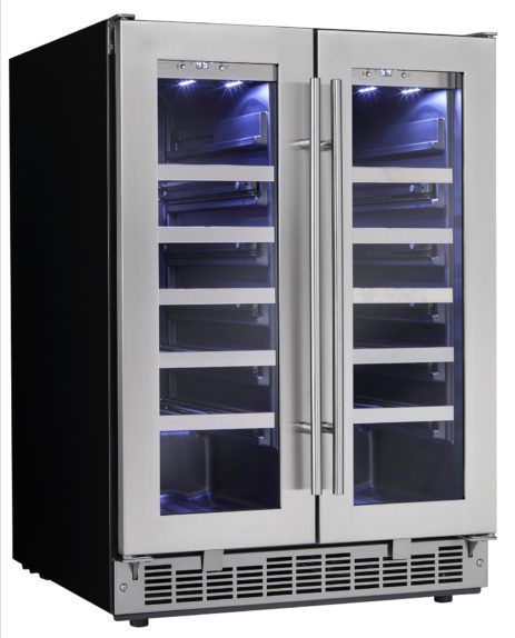 Silhouette® Professional Napa 24” Stainless Steel Wine Cooler-2