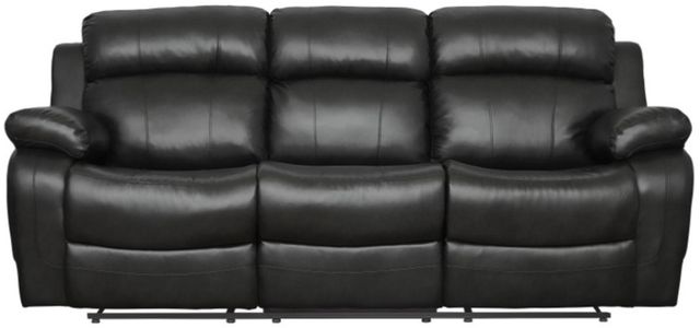 Homelegance® Marille Black Double Manual Reclining Sofa-2