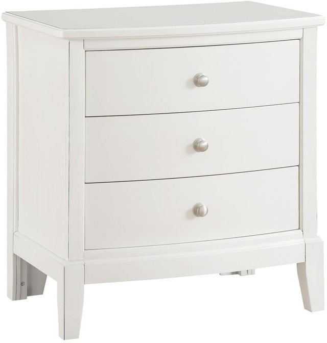 Mazin Furniture Cotterill Antique White Nightstand-2