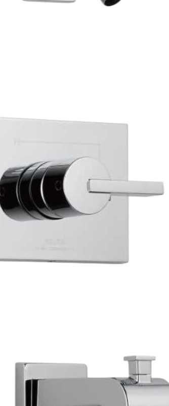 Delta Vero® Monitor® 14 Series Chrome Tub and Shower Trim Less Head-1