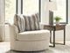 Signature Design by Ashley® Lofwood Oatmeal Swivel Accent Chair-1