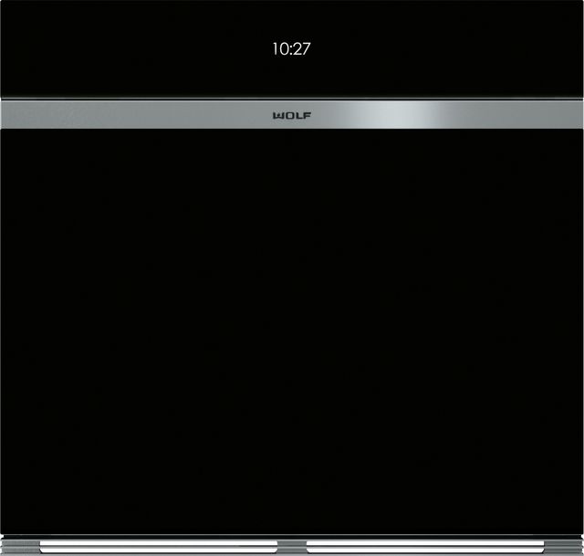 Wolf® M Series 30" Black Single Electric Wall Oven-0