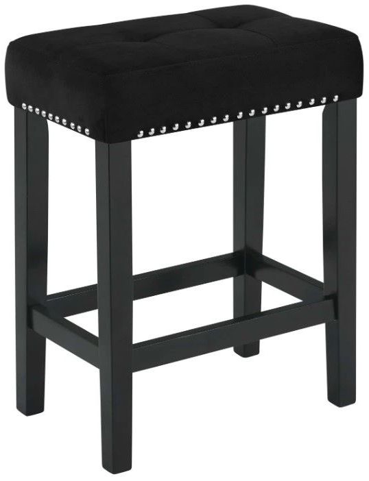 New Classic® Home Furnishings Celeste 4-Piece Black Theater Bar Dining Set-3