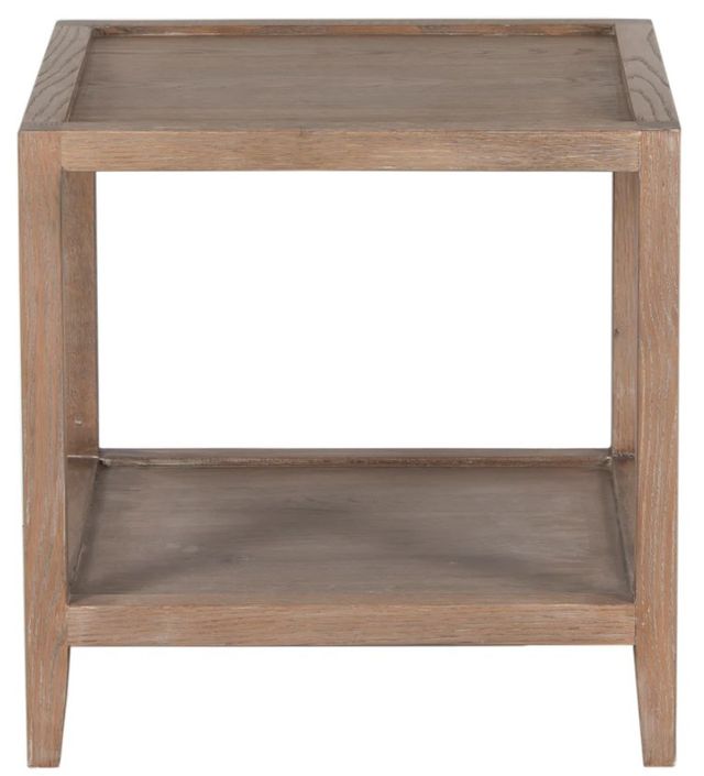 Porter International Designs Lowell Brown Square End Table-1