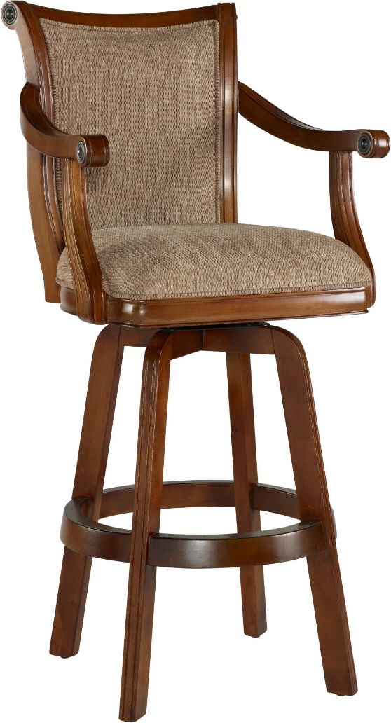 Powell® Brandon Cherry/Light Brown Swivel Bar Stool-0