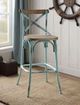 ACME Furniture Zaire Antique Oak/Antique Sky Bar Stool-1