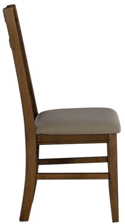 Powell® Turino Beige/Rustic Umber Side Chair-4
