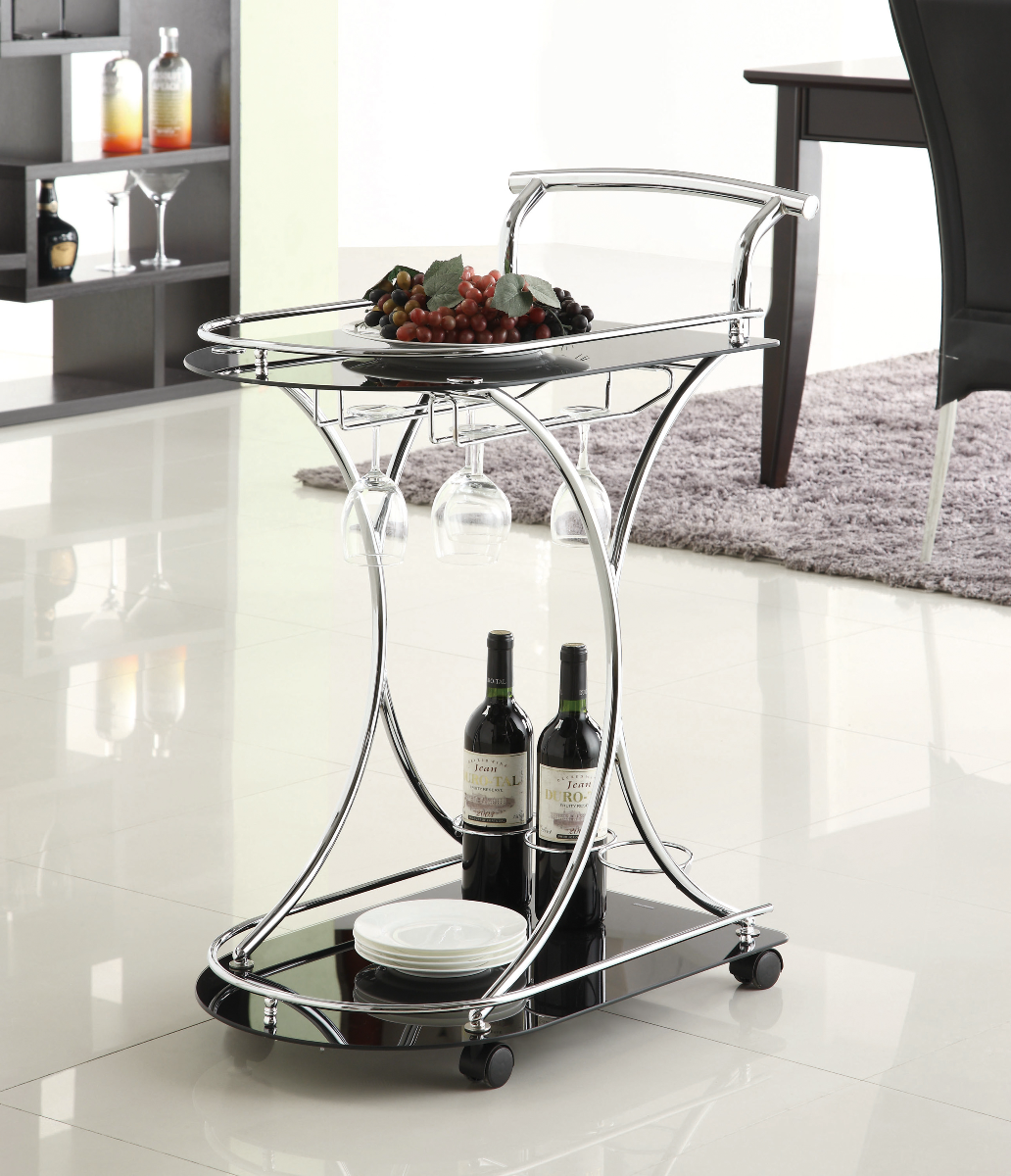Coaster Elfman 2-Shelf Serving Cart - Thumbnail 4
