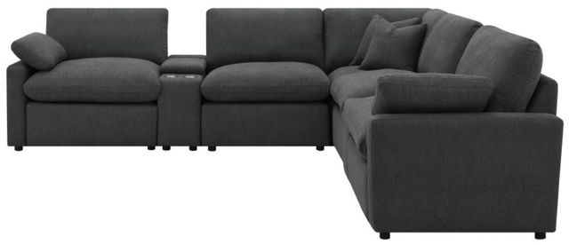 Coaster® Collins 7-Piece Dark Gray Modular Power Reclining Sectional-2