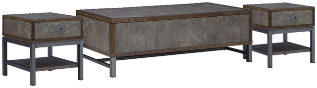 Signature Design by Ashley® Derrylin 3-Piece Brown Living Room Table Set-0