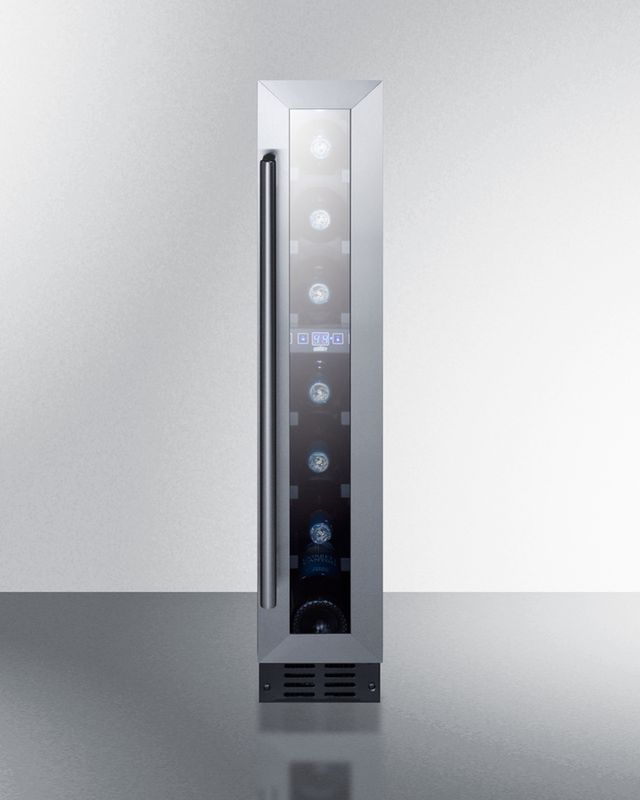 Summit® 6" 5.8 Cu. Ft. Stainless Steel Wine Cooler-2