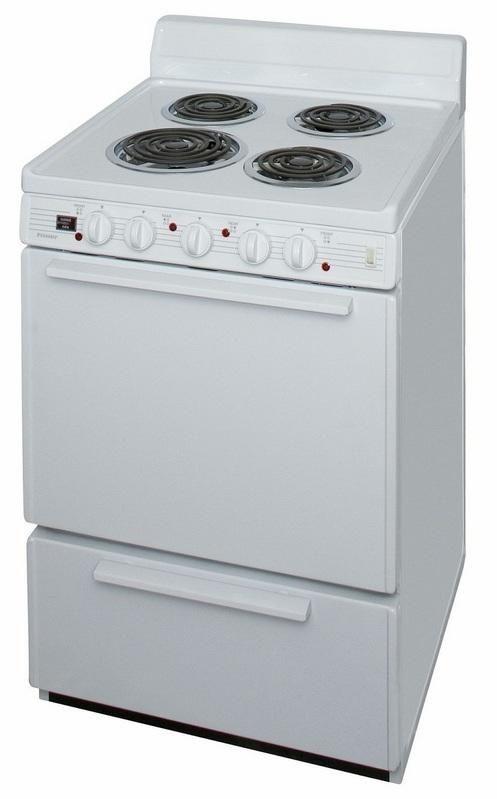 Premier 24" White Freestanding Electric Range-2
