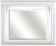 Homelegance® Allura White Mirror with LED Lighting-0