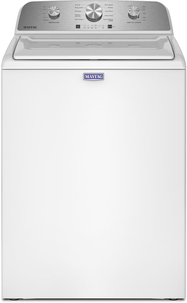 Maytag® White Top Load Washer & Electric Dryer Laundry Pair-1