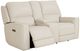 Bassett® Furniture Club Level Raymond Vanilla Power Reclining Loveseat with Console-2