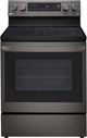 LG 30" PrintProof™ Black Stainless Steel Freestanding Electric Smart Range with Air Fry-0