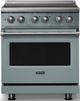 Viking® 5 Series 30" Novembery Sky Pro Style Induction Range with Polished Chrome Trim-0