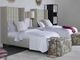 Century® Details Wing Bed Twin Fully Upholstered Wing Tall Bed-2